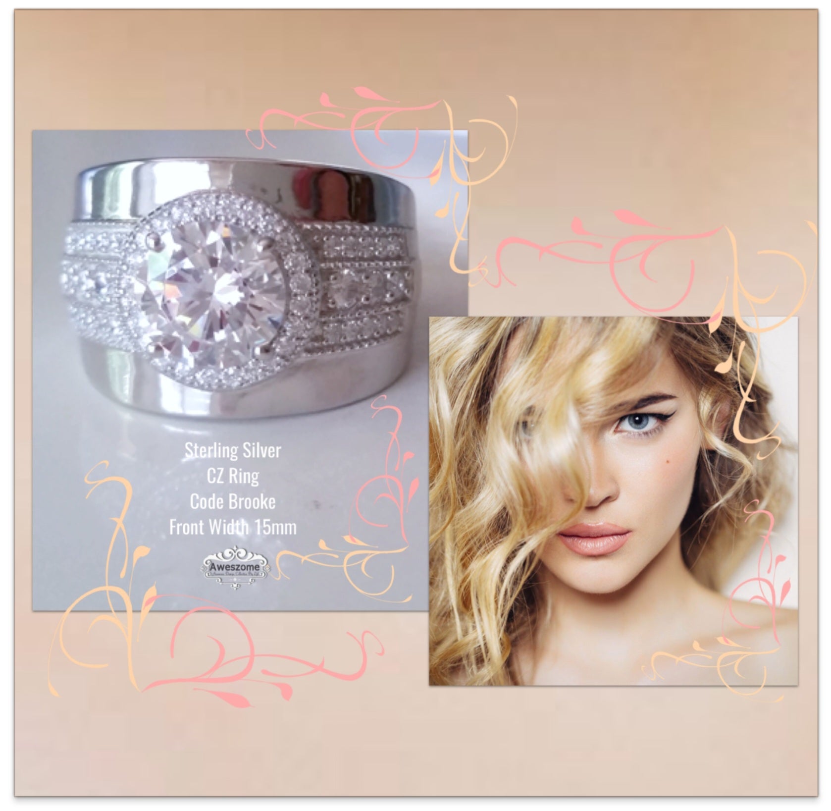 Silver Ring Brooke