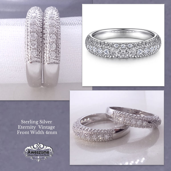 Silver Ring Eternity Vintage