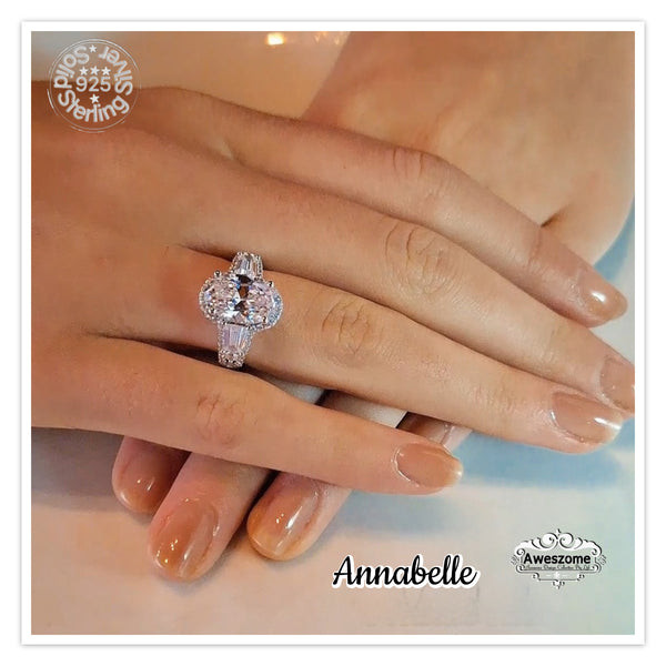 Silver Ring Annabelle Brilliant White CZ