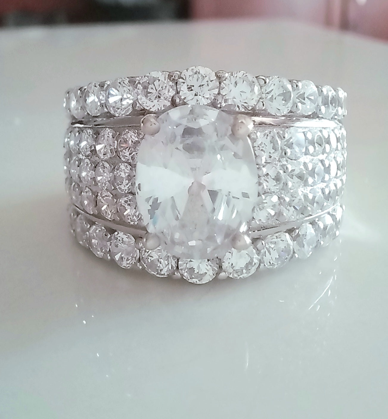Silver Ring Marcelle Diamond CZ