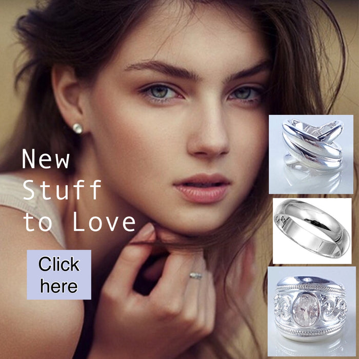 New Sterling Silver Rings, Earrings, Bangles, Chains and Pendants to love...