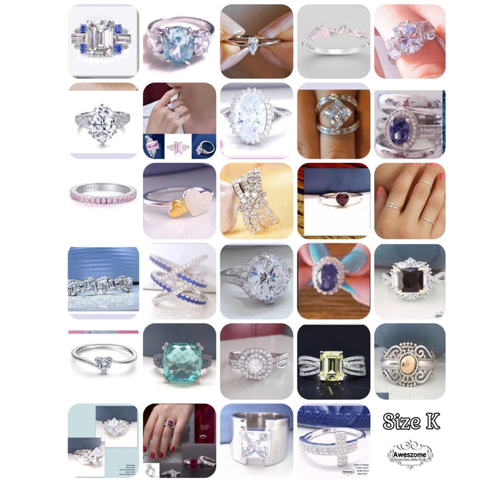 Silver Rings Size K