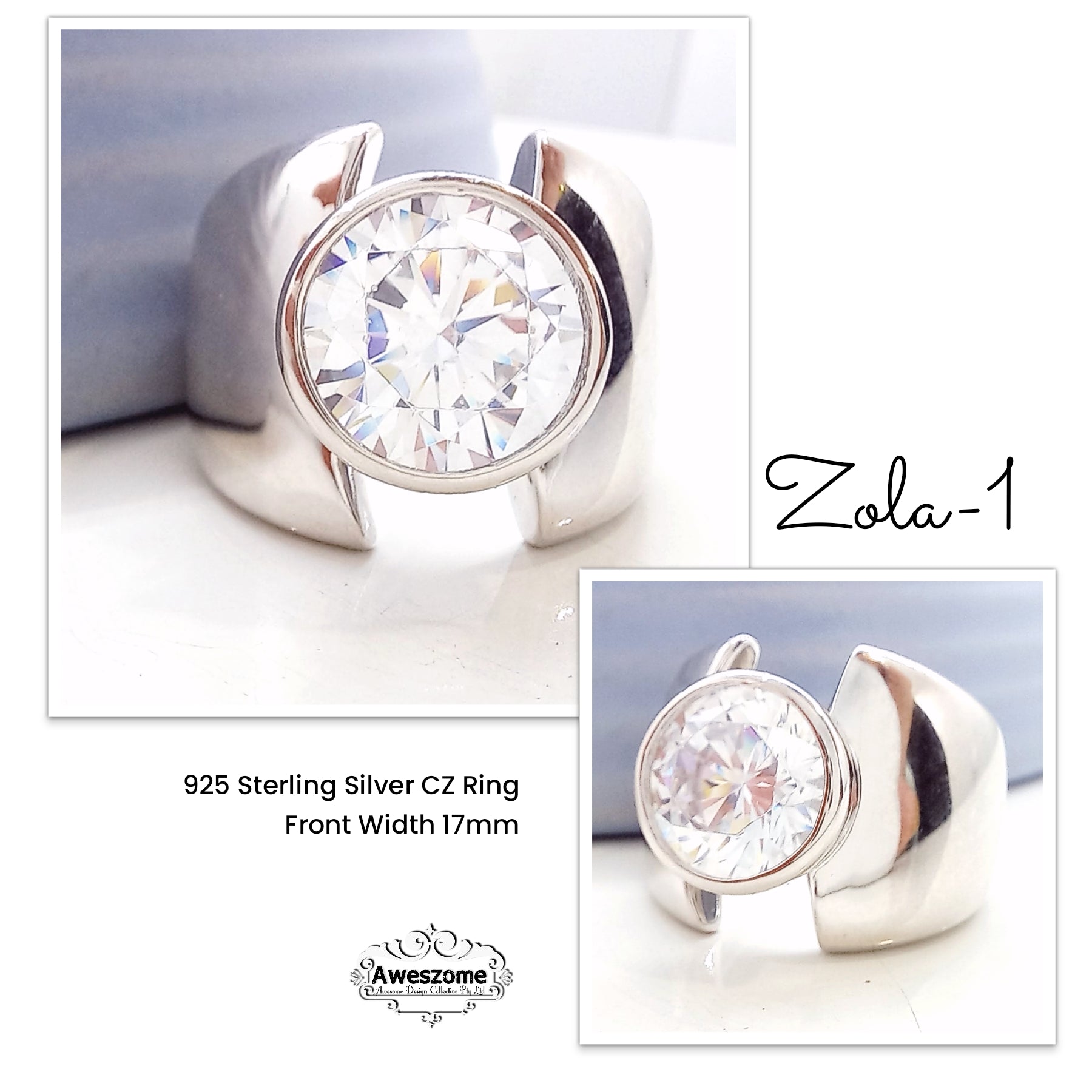 Silver Ring Zola-1