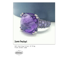 Silver Ring Jasmin Amethyst