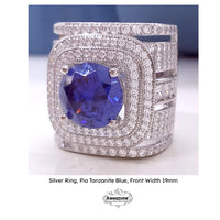 Silver Ring Pia Blue