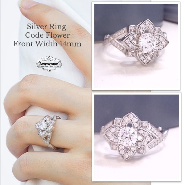 Silver Ring Flower