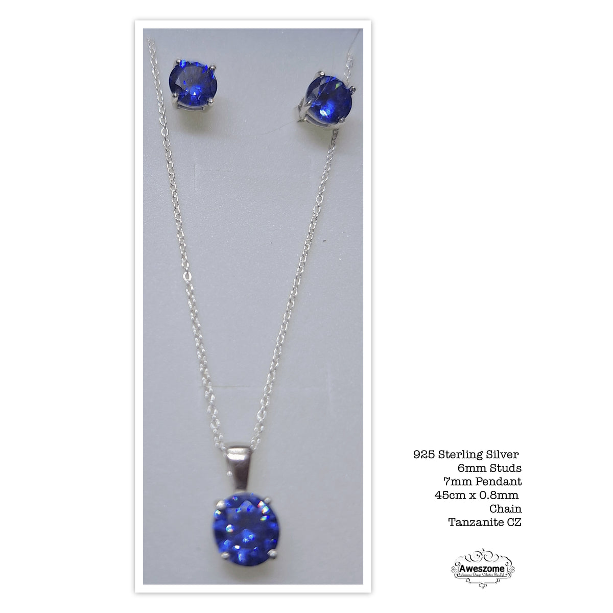 Blue CZ SET