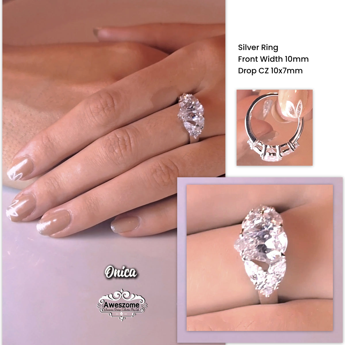 Silver Ring Onica 1