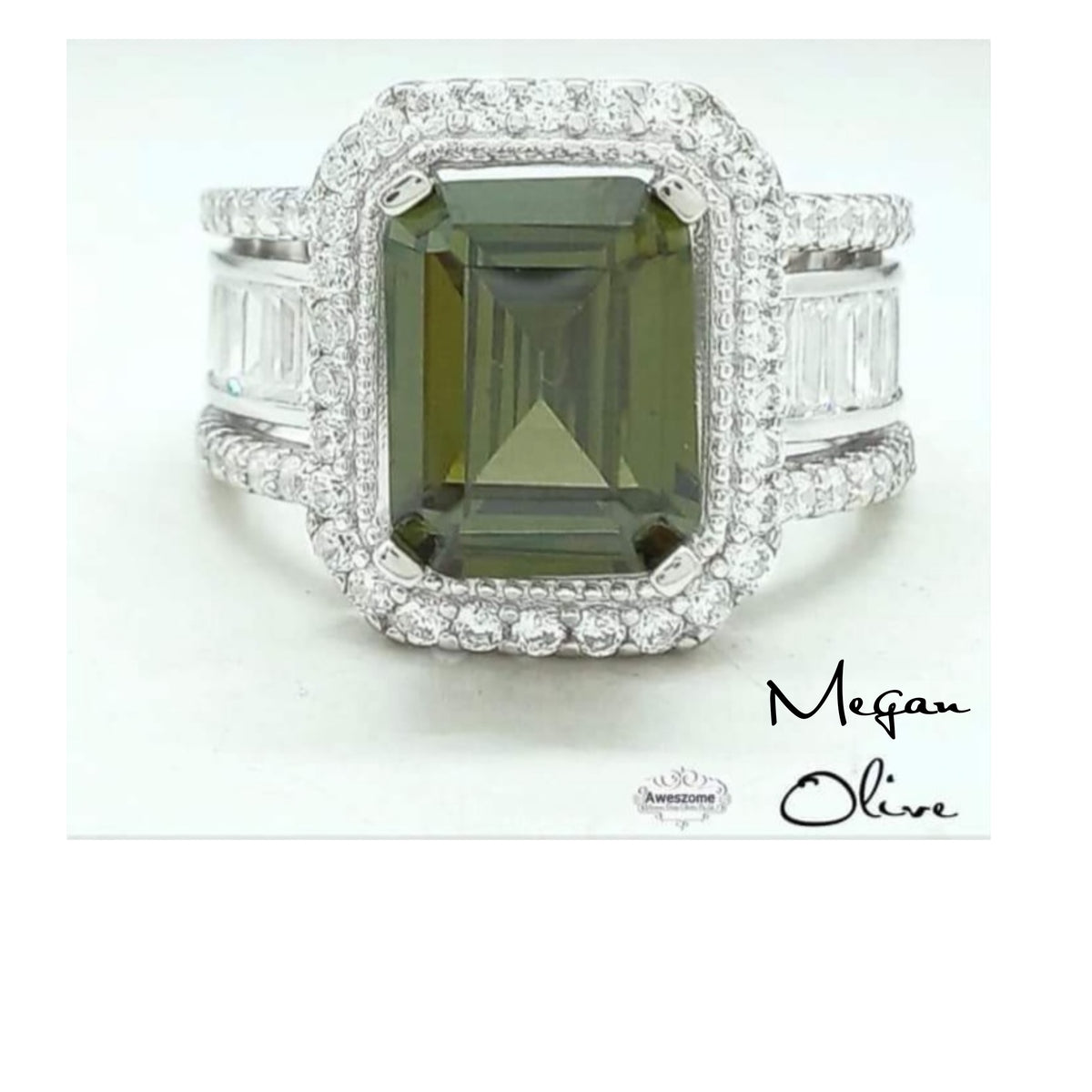 Silver Ring Megan Olive