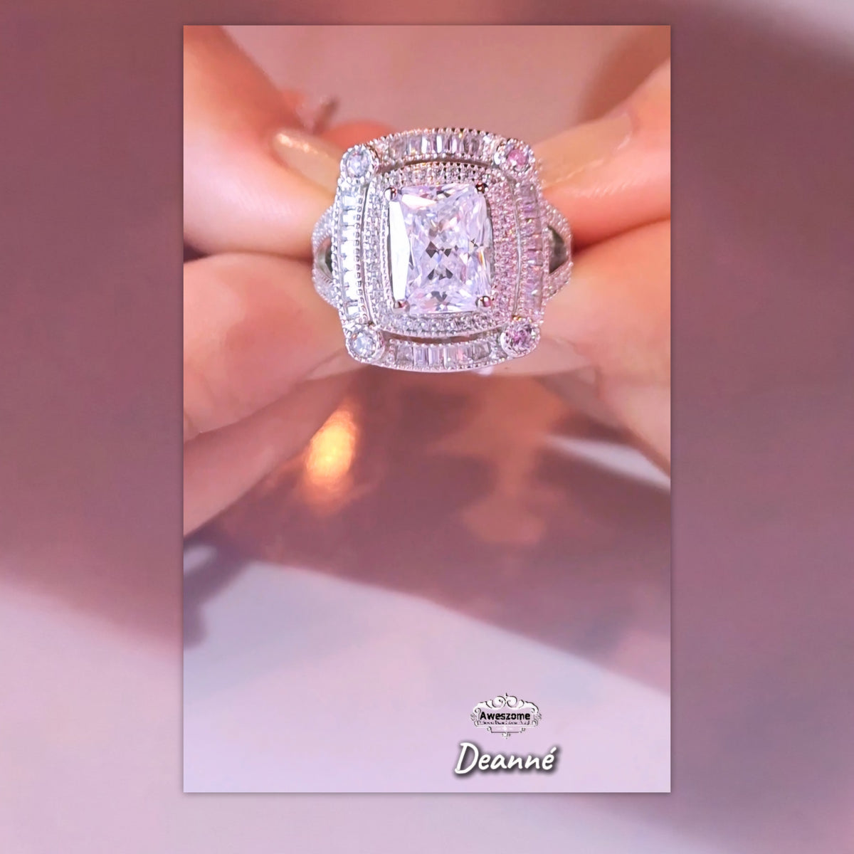 Silver Ring Deanné White Diamond