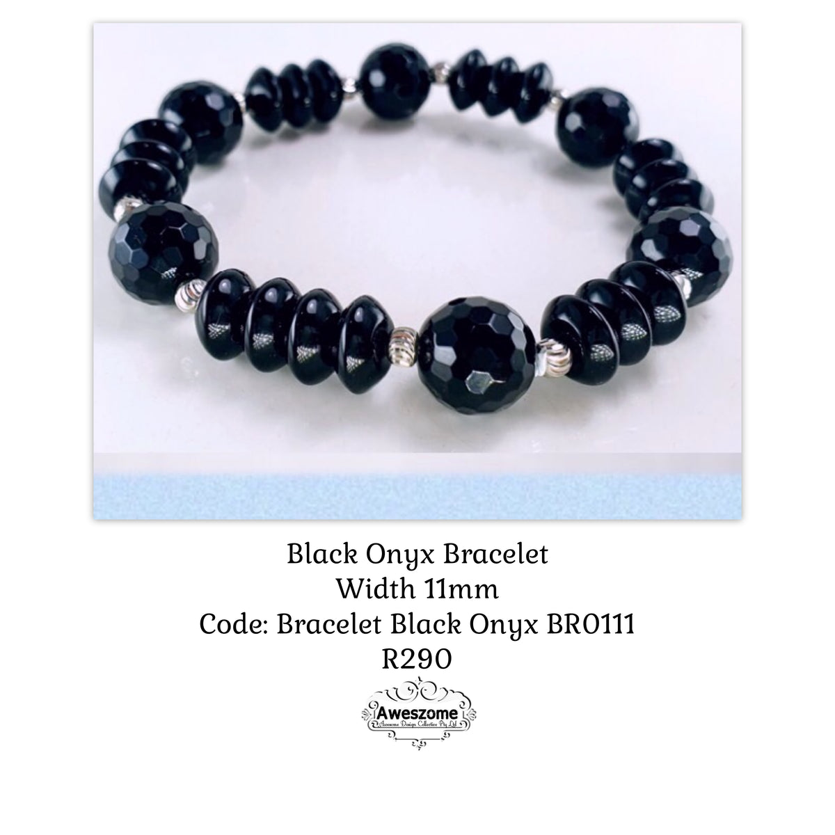 Bracelet Black Onyx Br0111