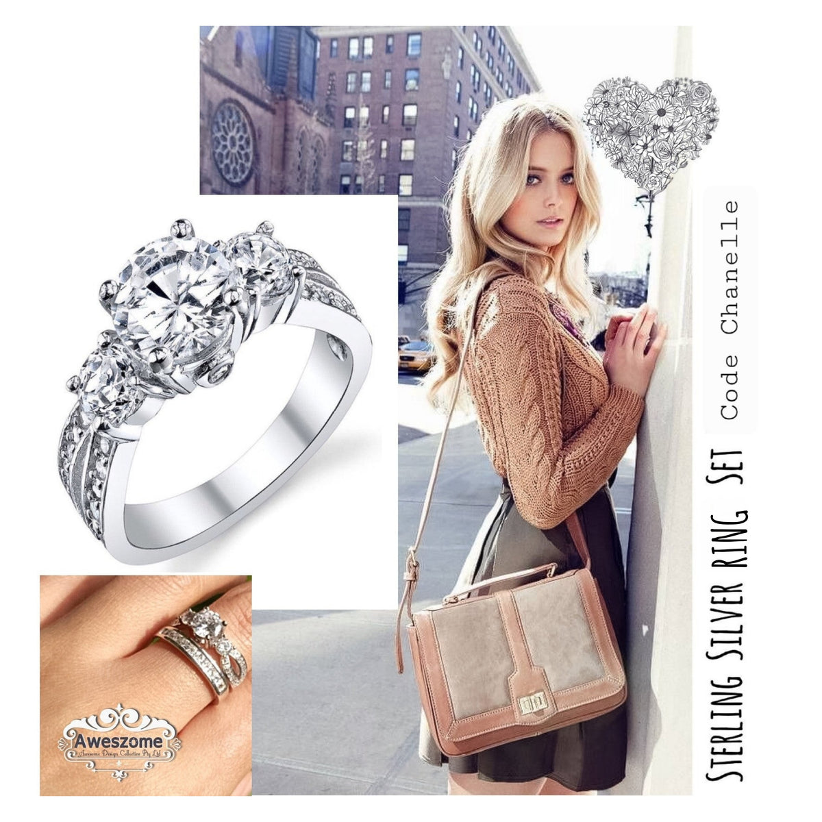 Silver Ring Chanelle-1