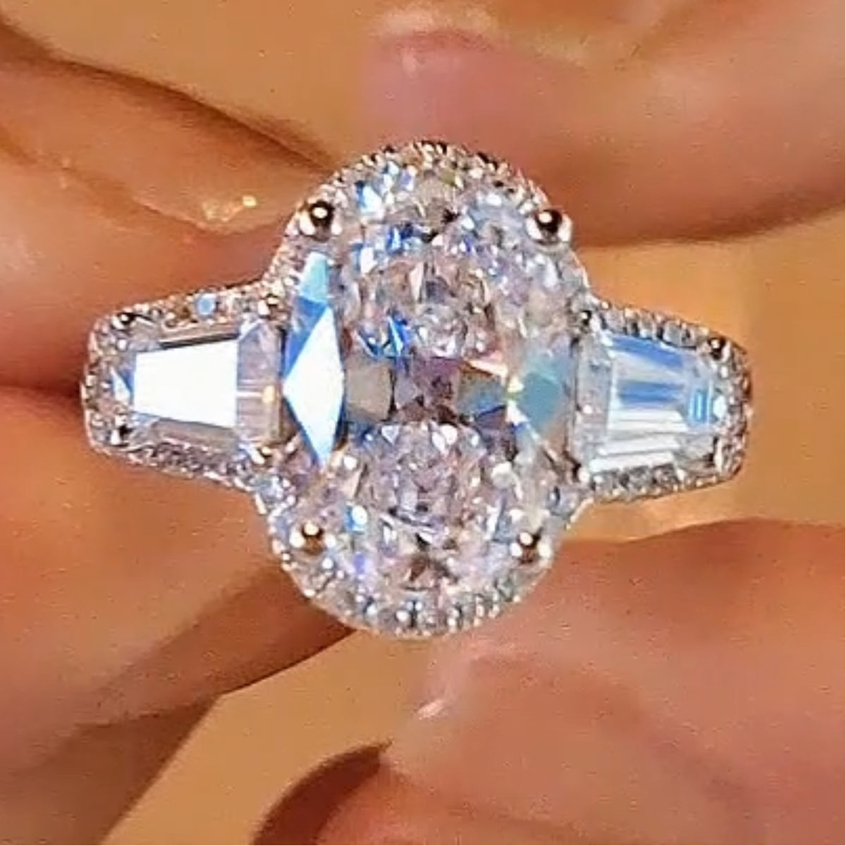 Silver Ring Annabelle Brilliant White CZ