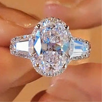 Silver Ring Annabelle Brilliant White CZ