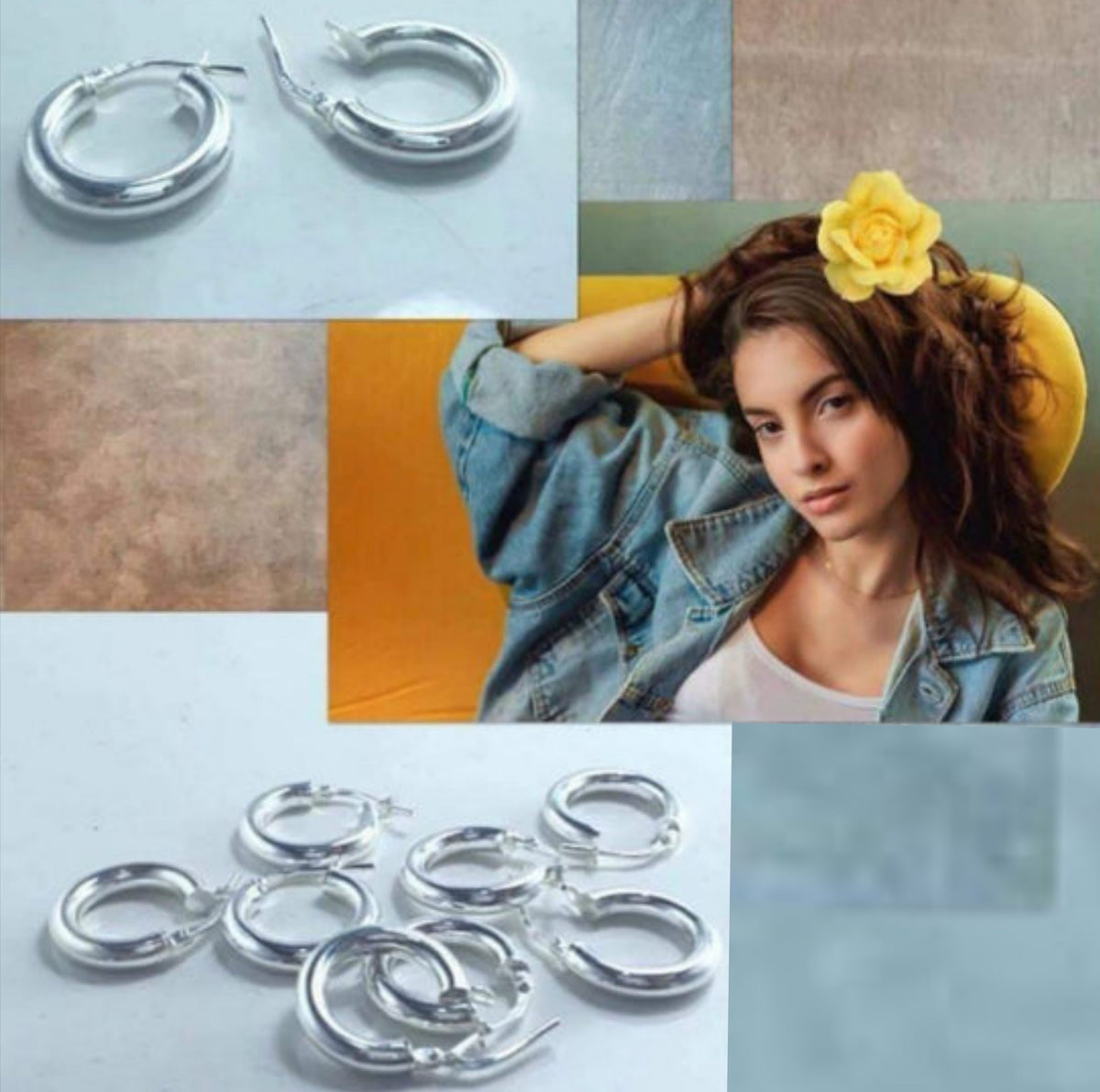 Silver Earrings AW0345