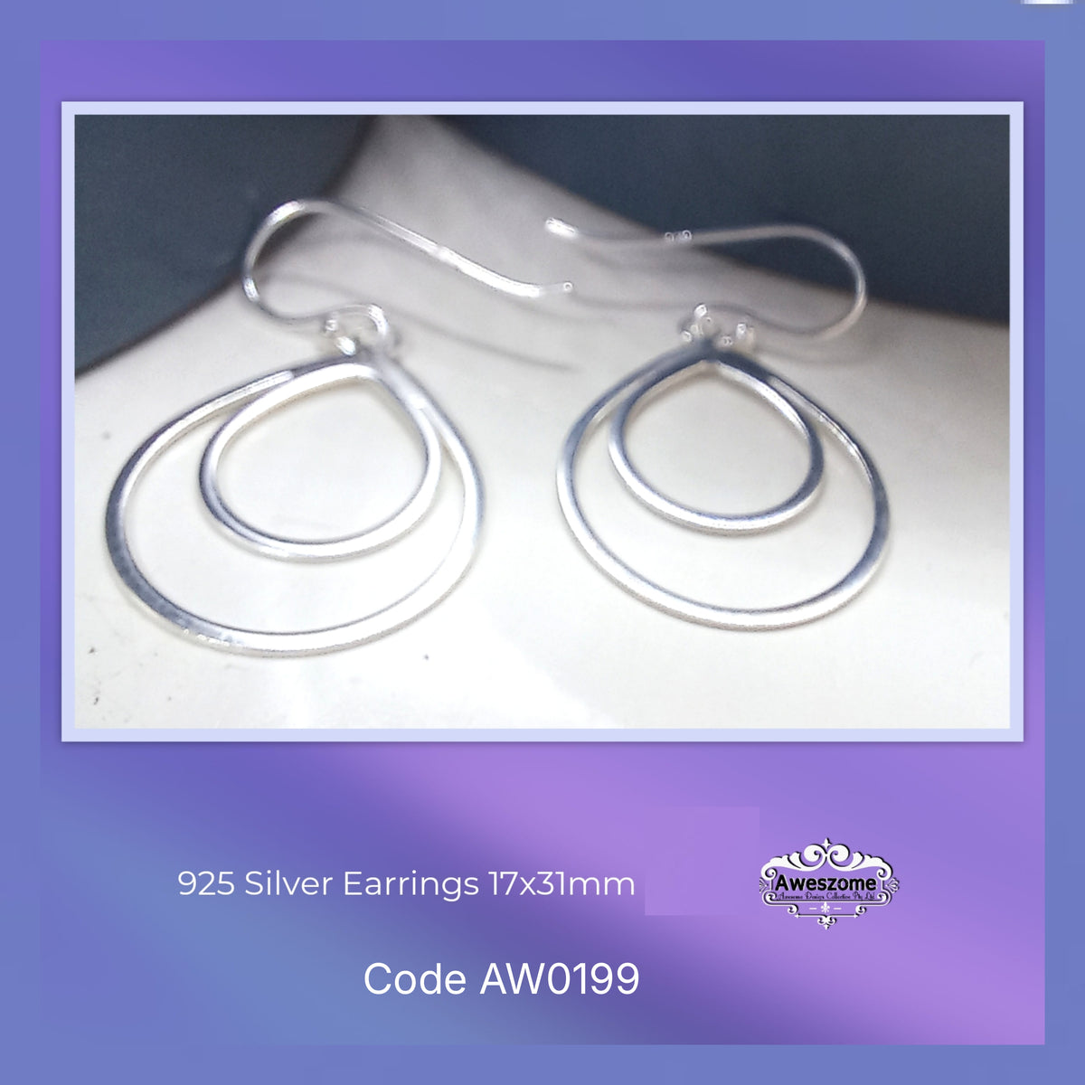 Silver Earrings AW0199