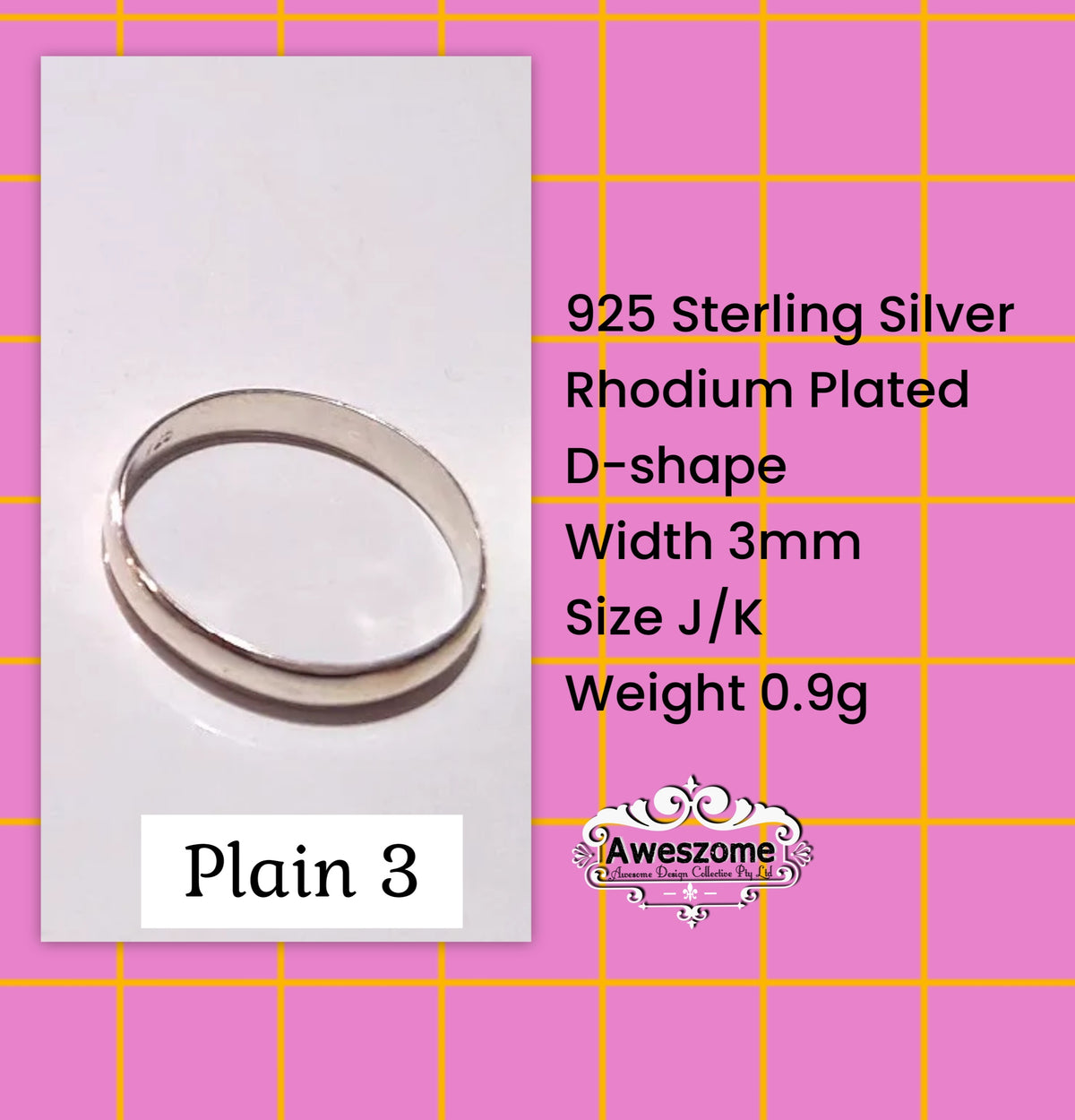 Silver Ring Plain 3