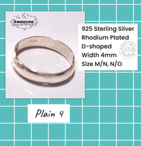 Silver Ring Plain 4