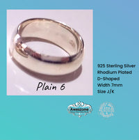 Silver Ring Plain 6