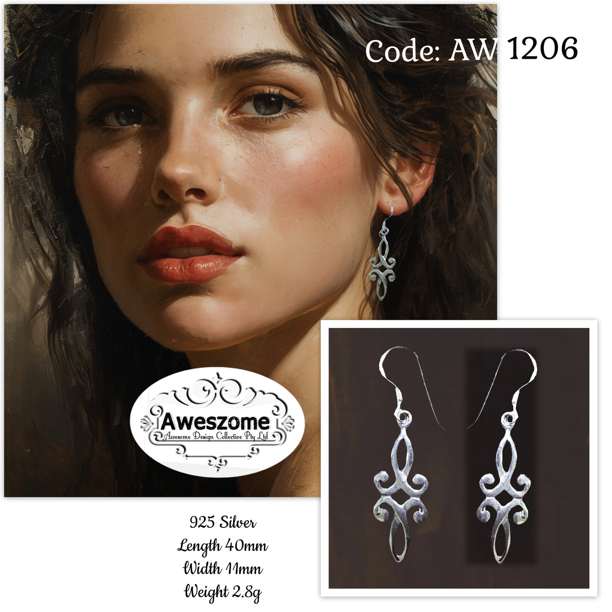 Silver Earrings AW1206