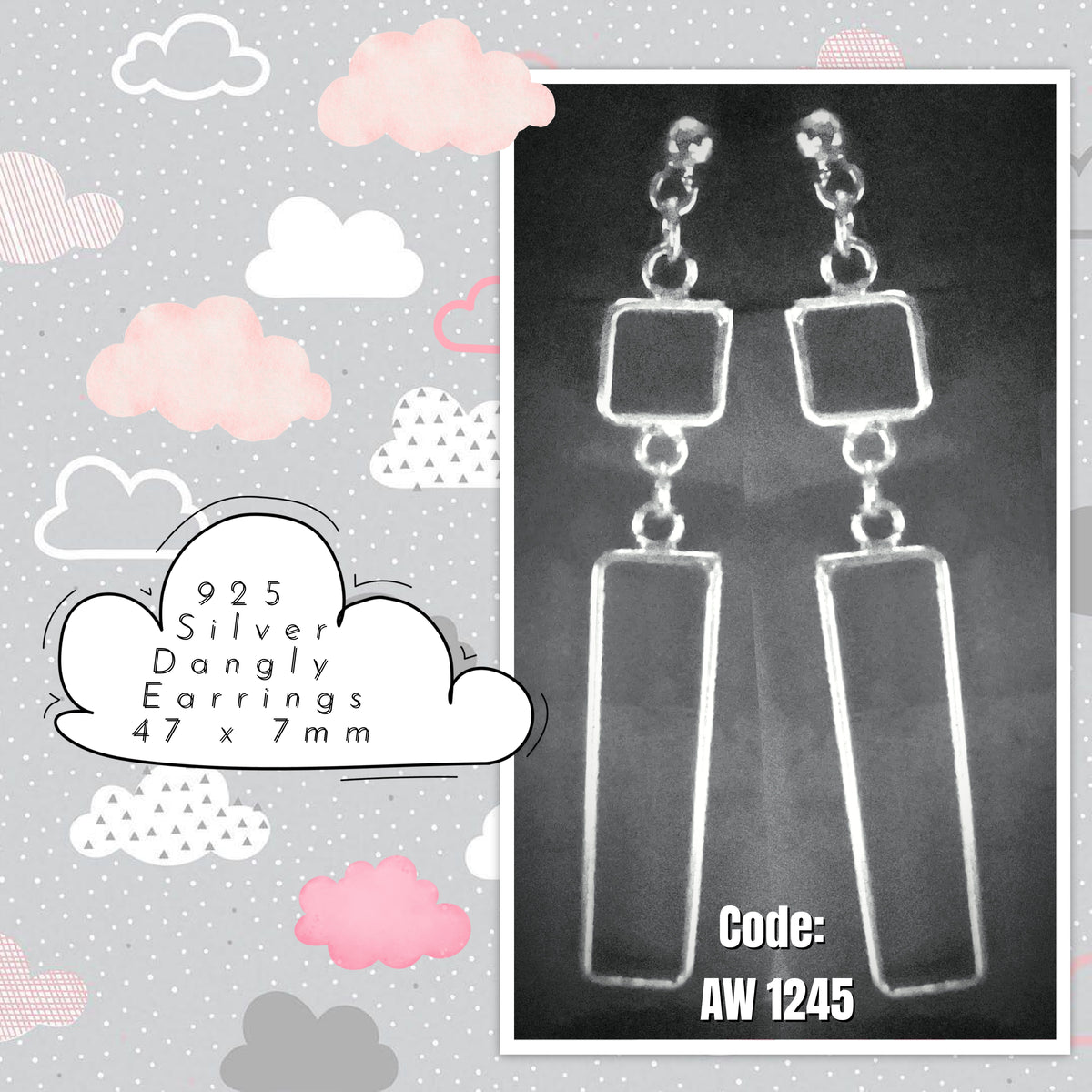 Silver Earrings AW 1245