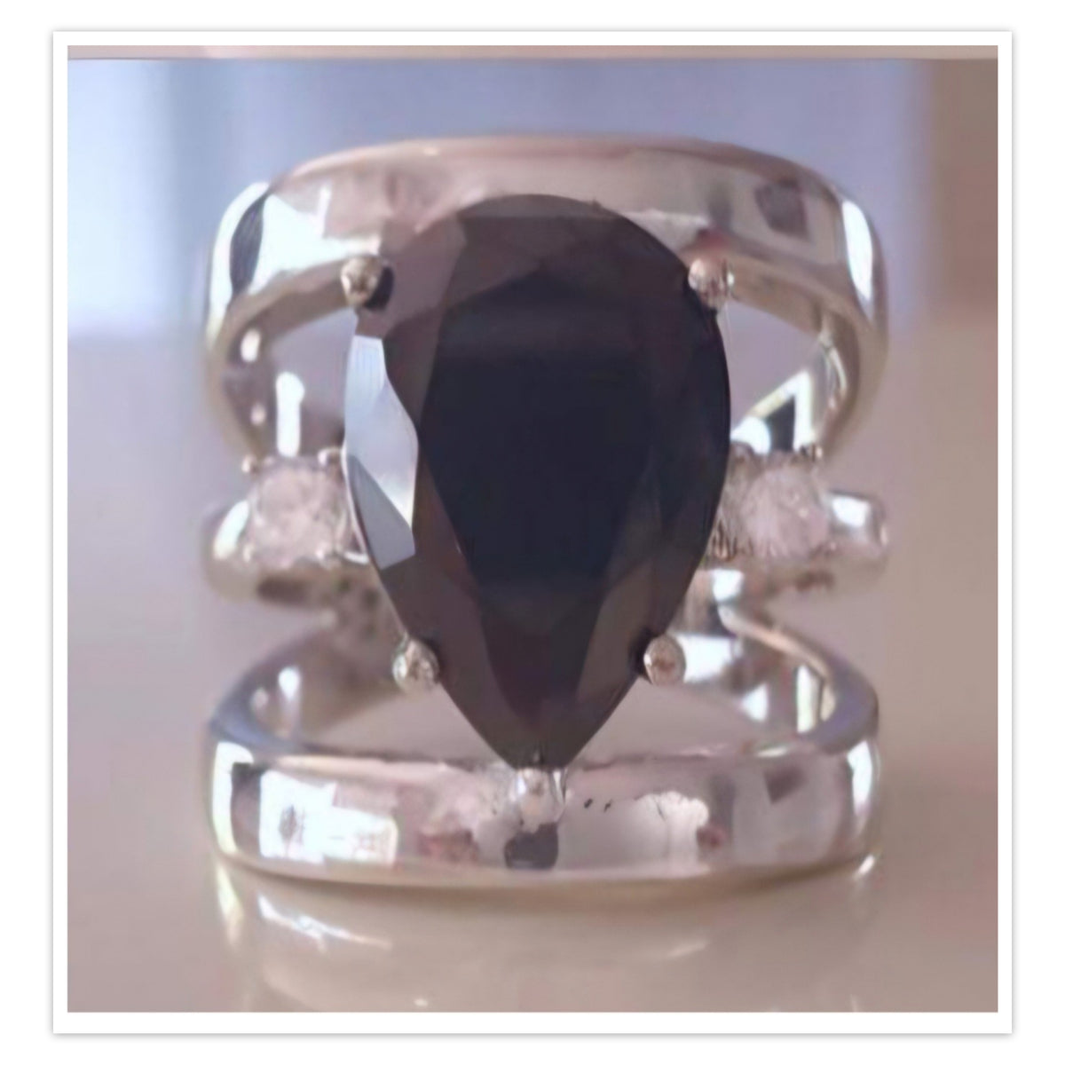 Silver Ring Tallulah Onyx