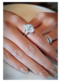 Silver Ring Avery PLUS Eternity Sparkly Chevron