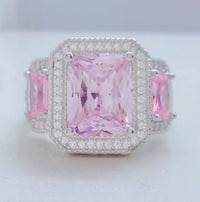 Silver Ring Layla Pink