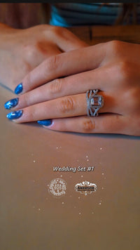 Silver Rings Wedding Set #1