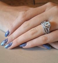 Silver Rings Wedding Set #1