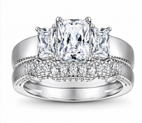 Silver Ring Wedding Set 11