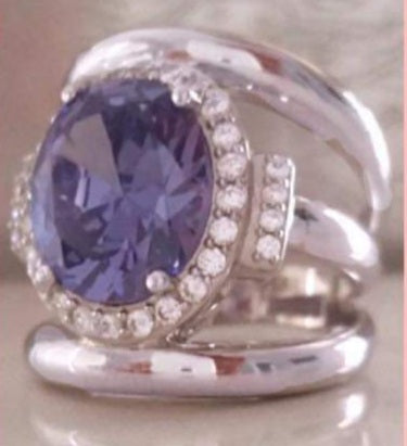Silver Ring Suraya Blue