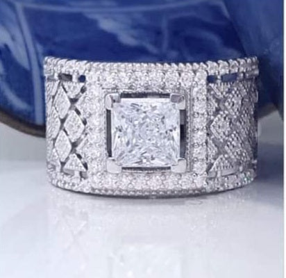 Silver Ring Emma Diamond CZ