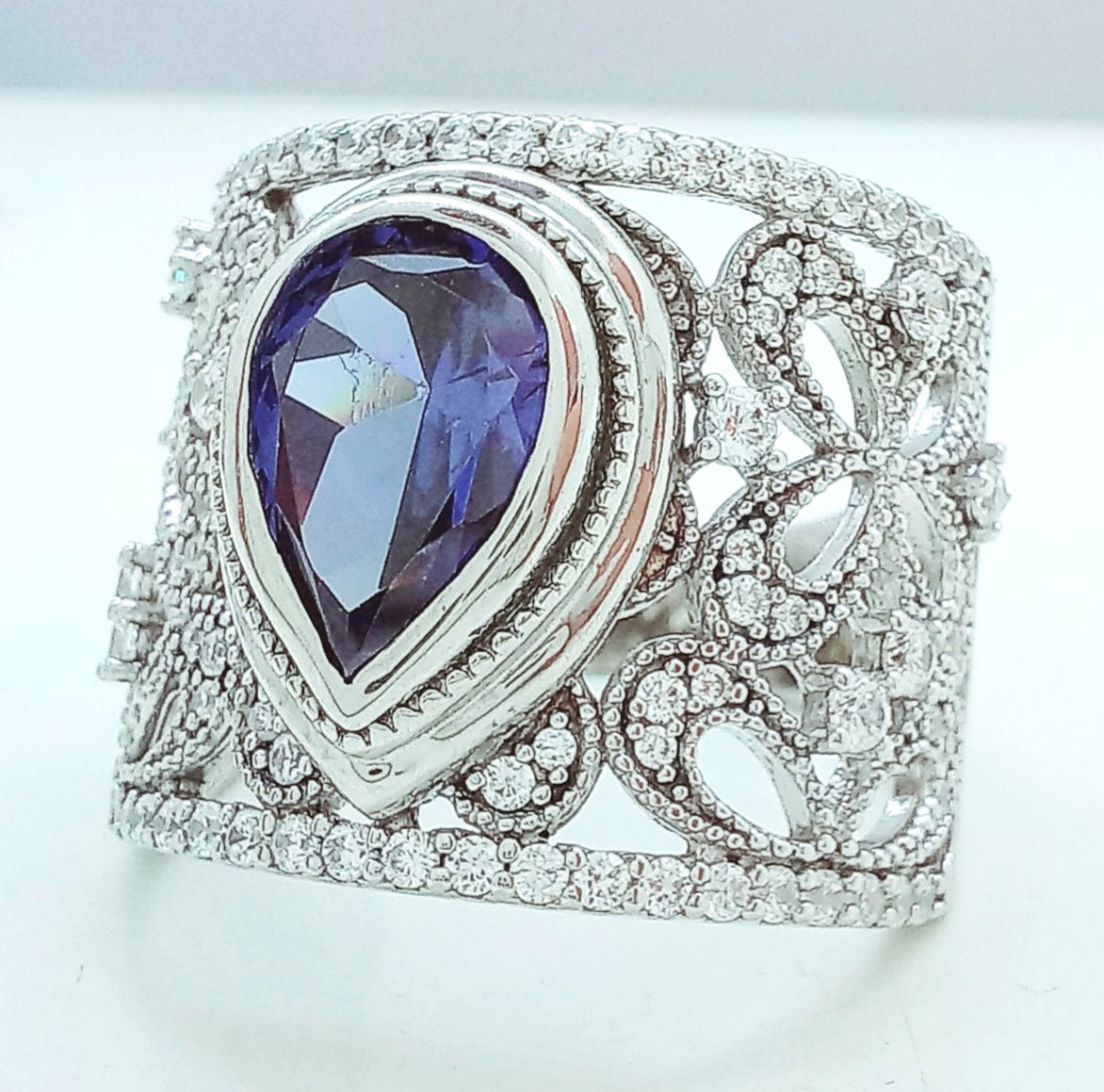 Silver Ring Sophia Blue
