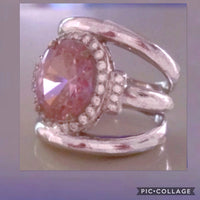 Silver Ring Suraya Pink