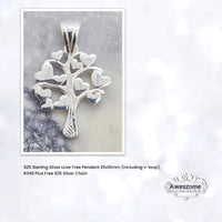 Sterling Silver Pendant Love Tree