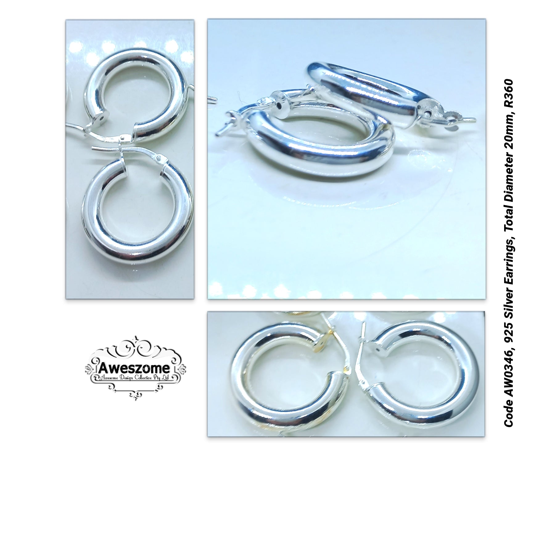 Silver Earrings AW0346