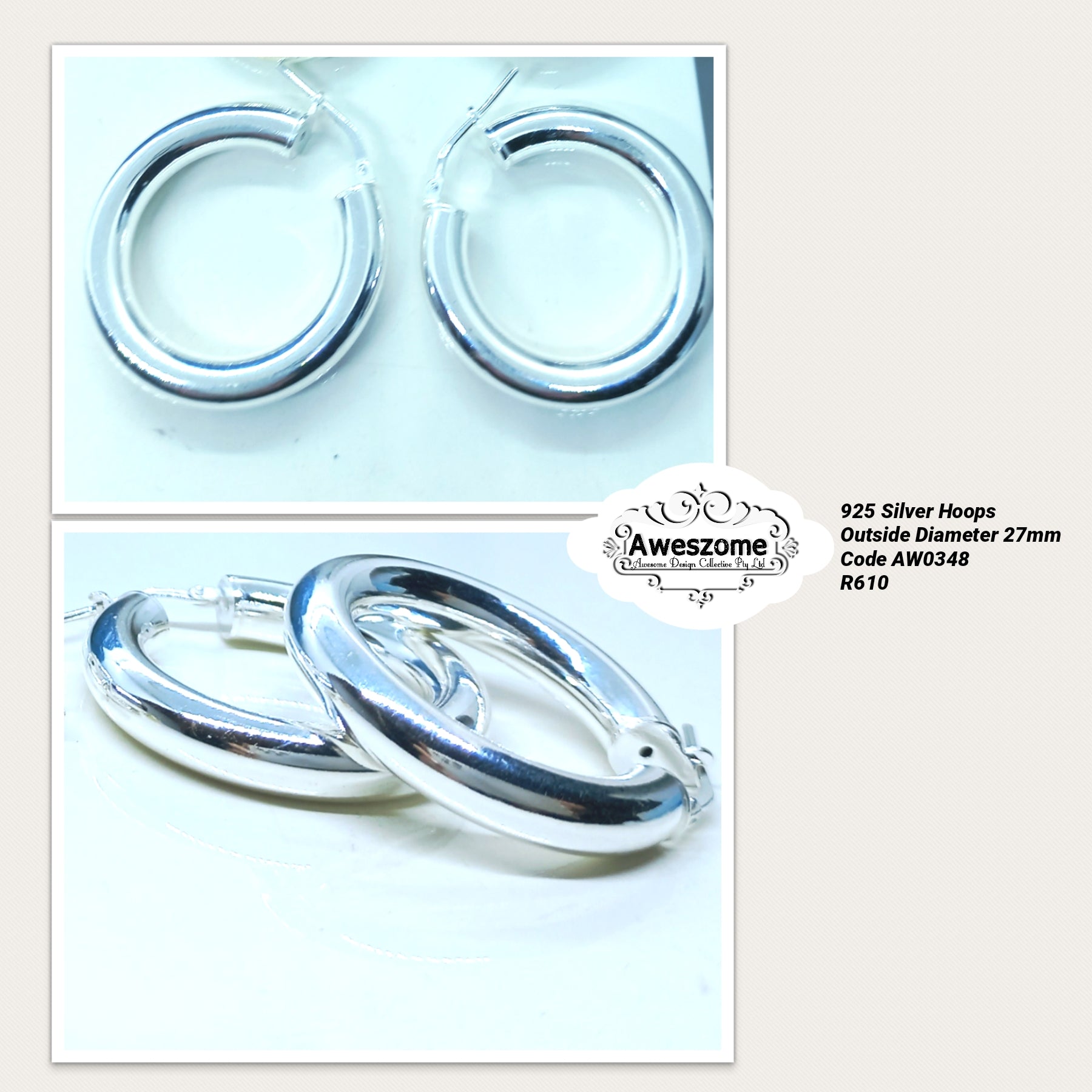 Silver Earrings AW0348