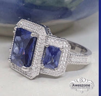 Silver Ring Layla Blue Tanzanite