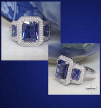 Silver Ring Layla Blue Tanzanite
