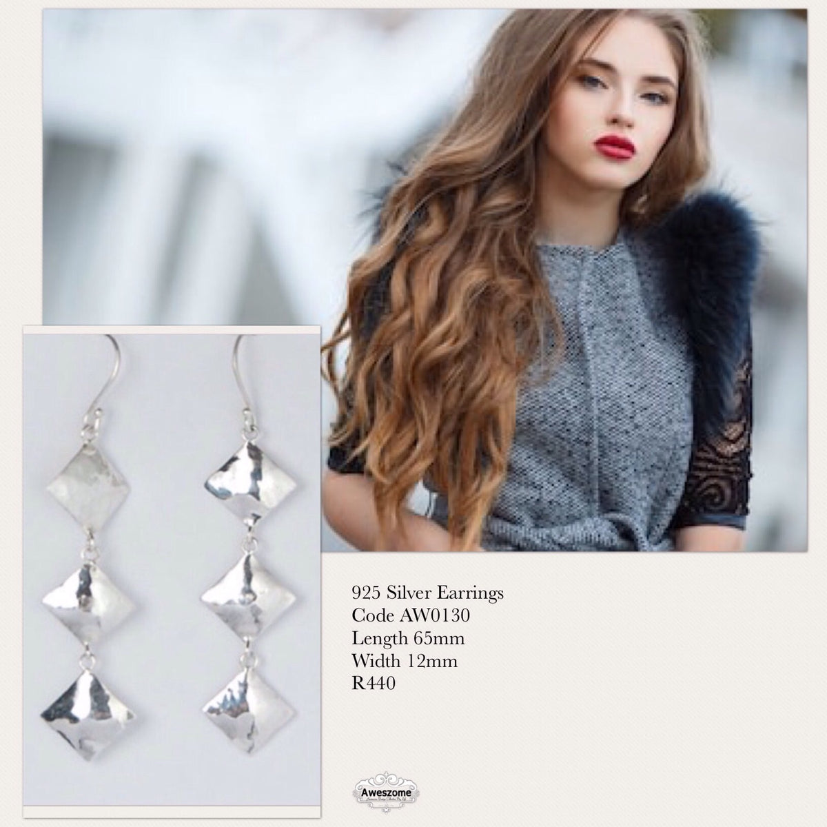 Silver Earrings AW0130